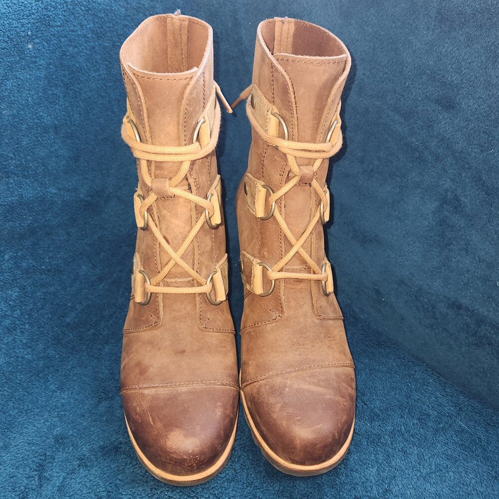 ✨ SOREL “Joan of Arctic Wedge” Waterproof Leather Boots – Women’s Size 7 (NWOT)